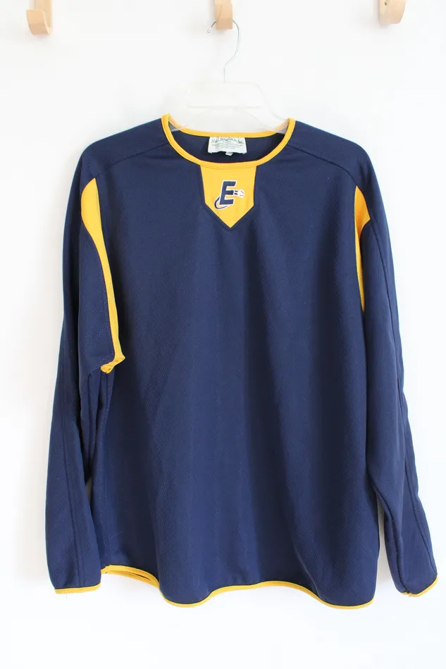 H L Team Sales Baseball Navy Long Sleeved Shirt L H L Team Sales Earrings