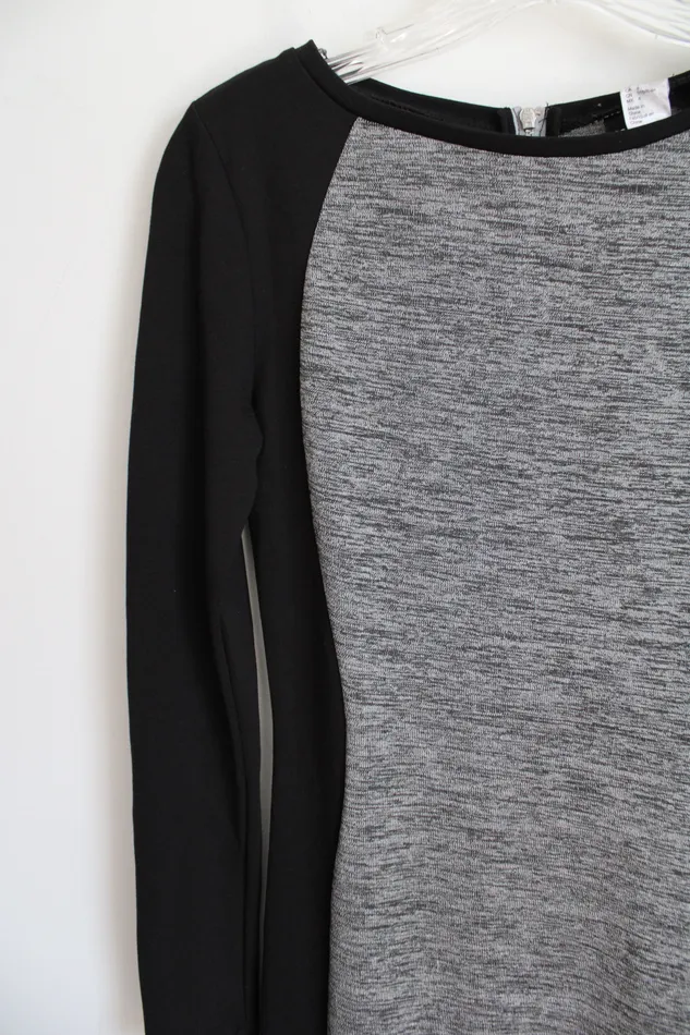 HM Rings HM Divided Black Gray Long Sleeved Mini Dress 6