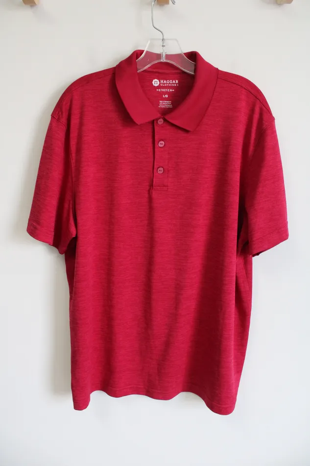 Haggar Earrings Haggar Clothing Stretch Red TShirt L