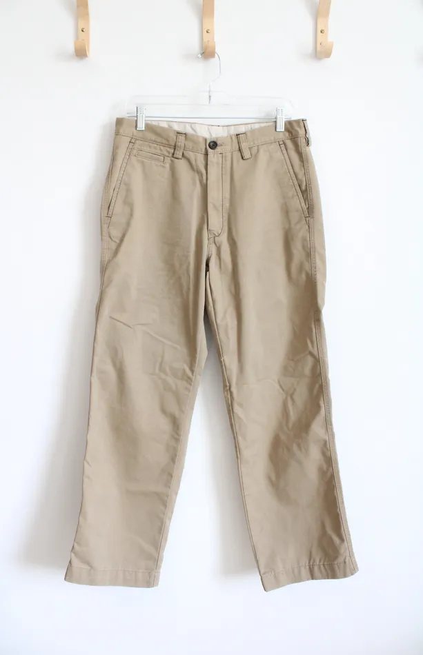 Haggar Haggar Life Khaki Live Comfortable Relaxed Straight Khaki Pants 32X30 Earrings