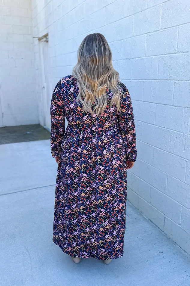 Haptics Rings Season Shift Floral Midi Dress