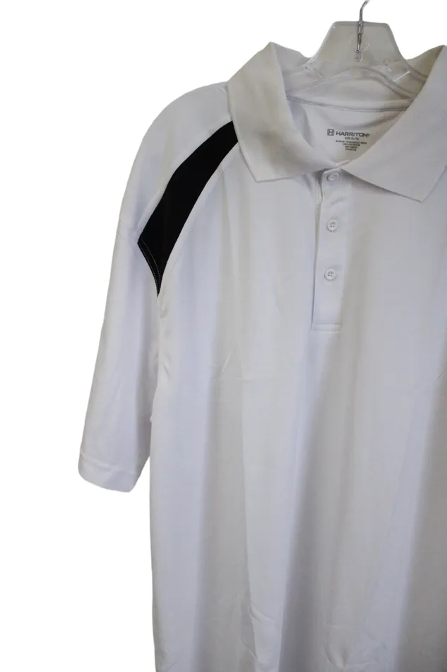 Harriton White Polo Shirt XL Harriton Rings