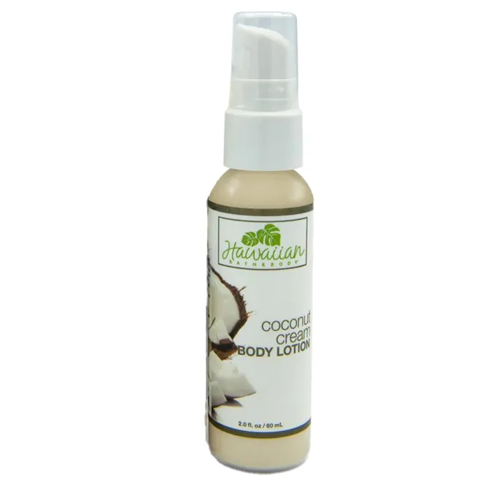 Hawaiian Bath Body Coconut Cream Lotion 2ounce Spray NORTHSHORESOAP Earrings