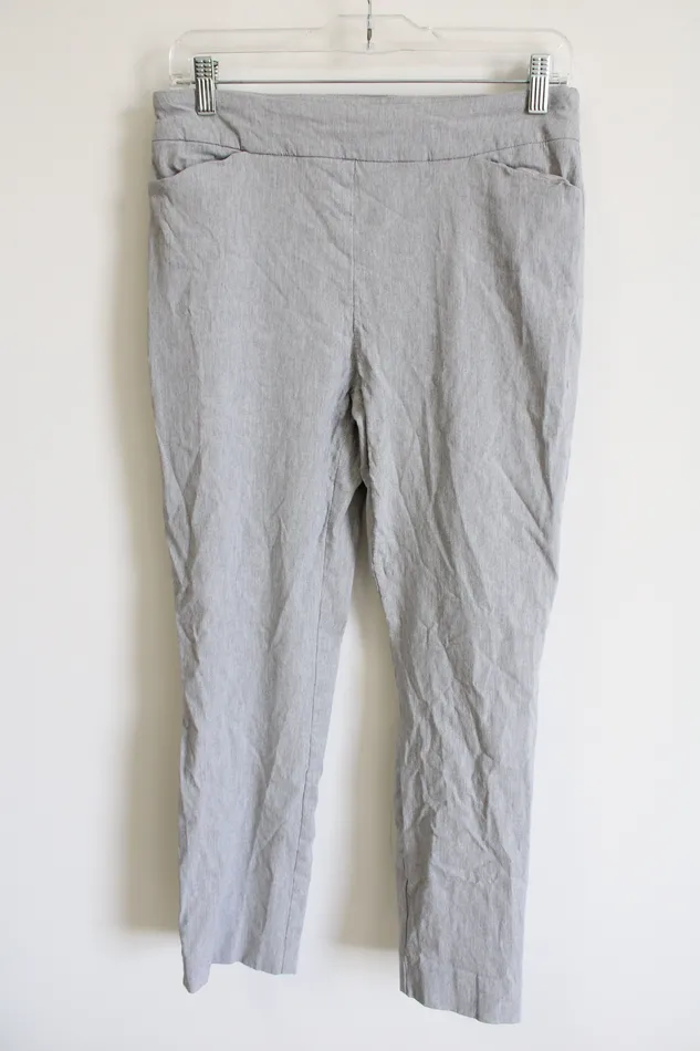 Hilary Radley Necklaces Hilary Radley Light Gray Stretch Pant M