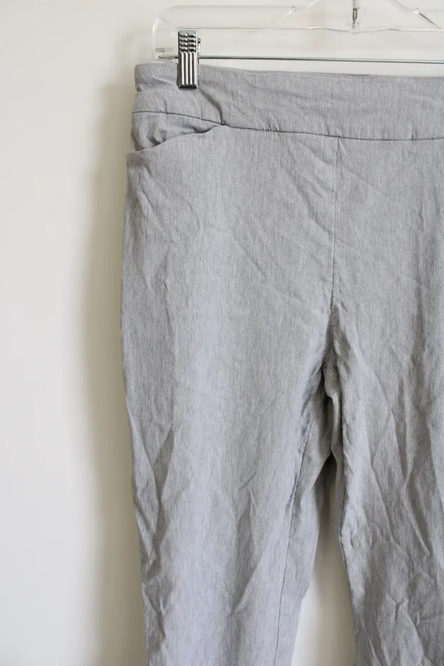 Hilary Radley Necklaces Hilary Radley Light Gray Stretch Pant M