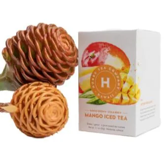HOBBSTEA Hobbs Hawaii Mango Cold Brew Tea Box of 10 Sachets Necklaces