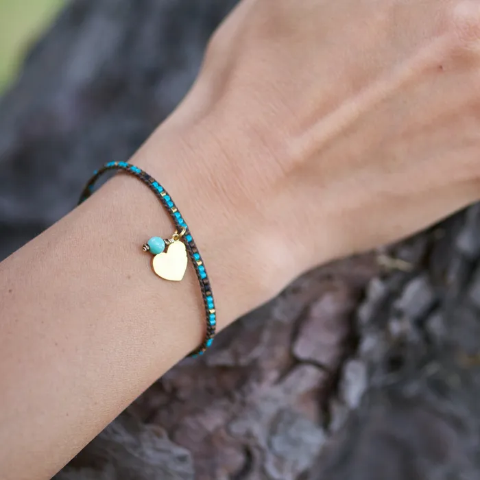 Hormus Bracelets Heart Miyuki Beaded Bracelet
