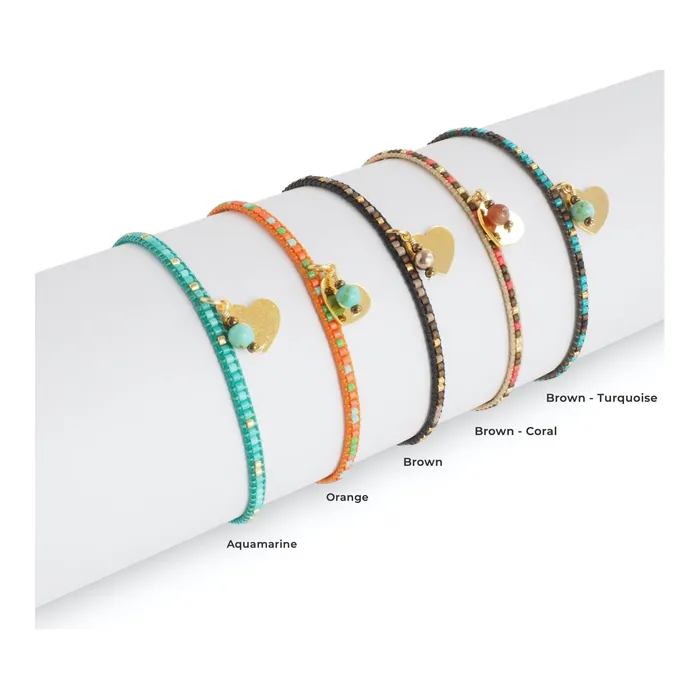Hormus Bracelets Heart Miyuki Beaded Bracelet