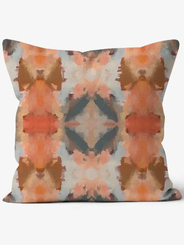 Hound and Hog Abstract Modern Art Painted Pillow Earrings