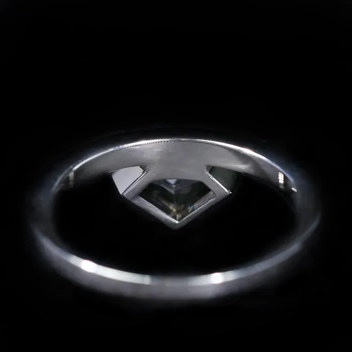 Immaculate Jewelry Rings 14K White Gold 071 Carat Gray Spinel and Diamond Ring