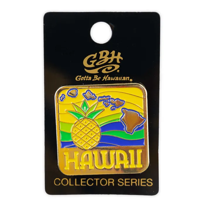 ISLANDERGRP Earrings Hawaii Islands Pineapple Souvenir Pin