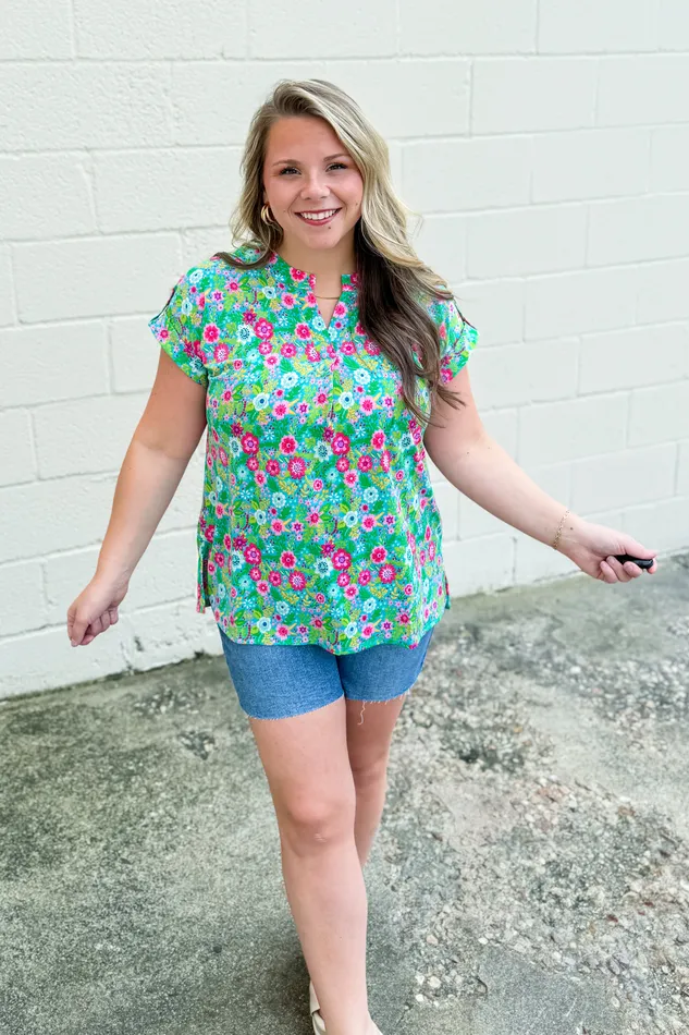 Its The Little Things Floral Top Dear Scarlett Rings