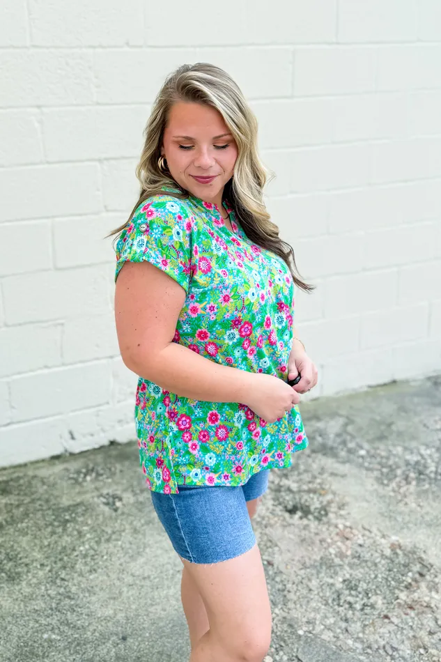 Its The Little Things Floral Top Dear Scarlett Rings