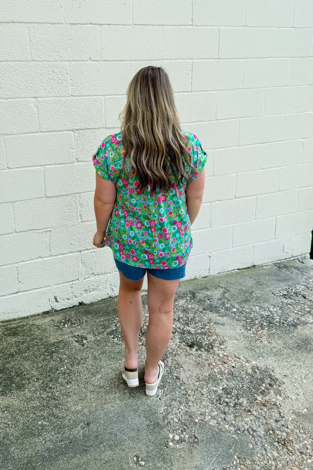 Its The Little Things Floral Top Dear Scarlett Rings