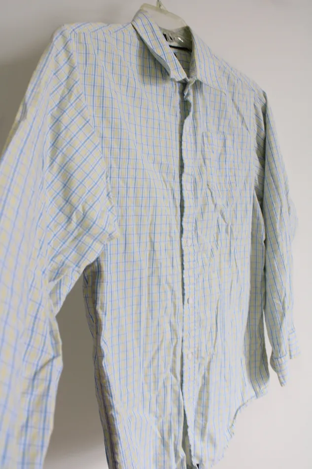 Izod Rings Izod Yellow Blue Plaid Button Down Shirt Youth 1820