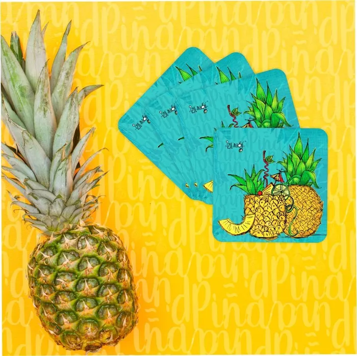 Izy Magu Drink Coasters Set 4 Izy Magu Earrings