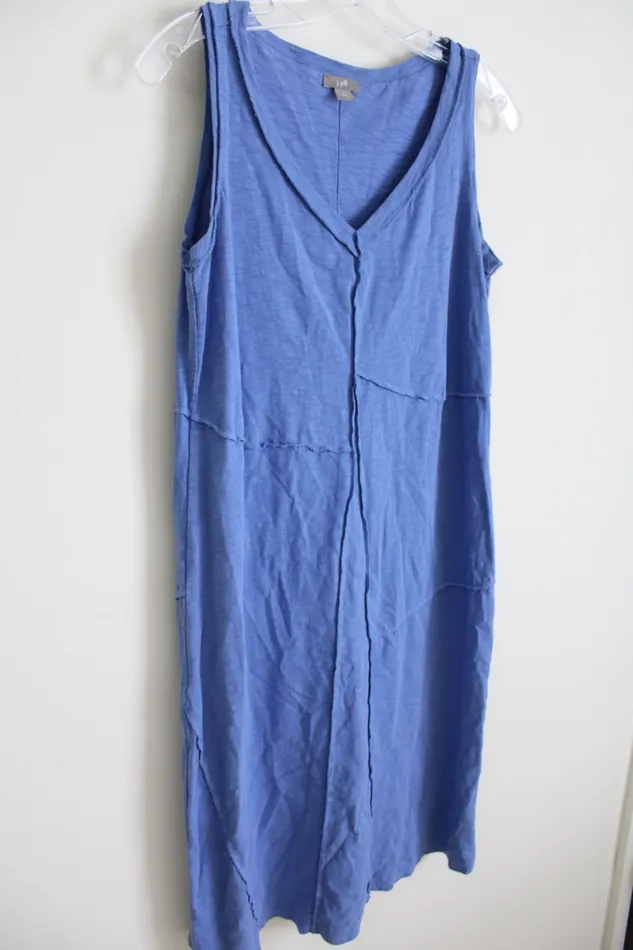 JJill Rings JJill Blue Stitched Dress XS