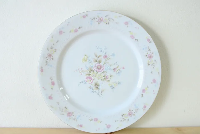 Jamestown China Rings Jamestown China Pink Floral Dinner Plate 10 12