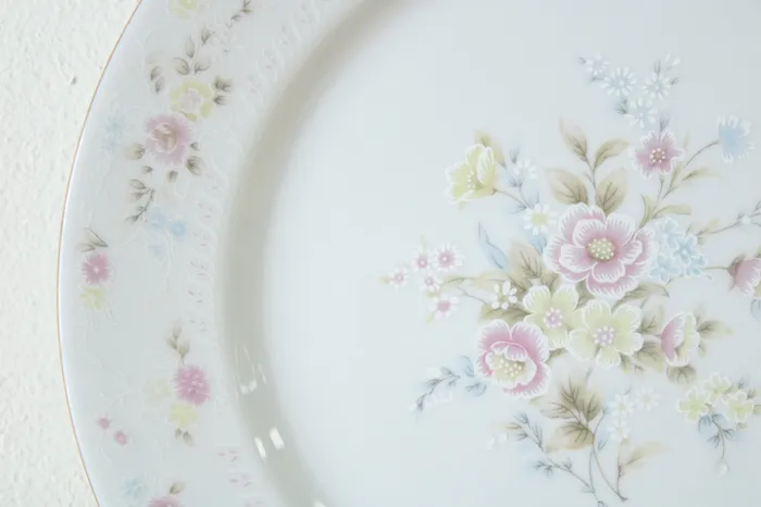 Jamestown China Rings Jamestown China Pink Floral Dinner Plate 10 12