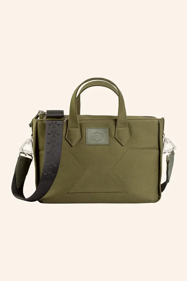 JL crossbody bag canvas Olive green justineleconte1 Earrings