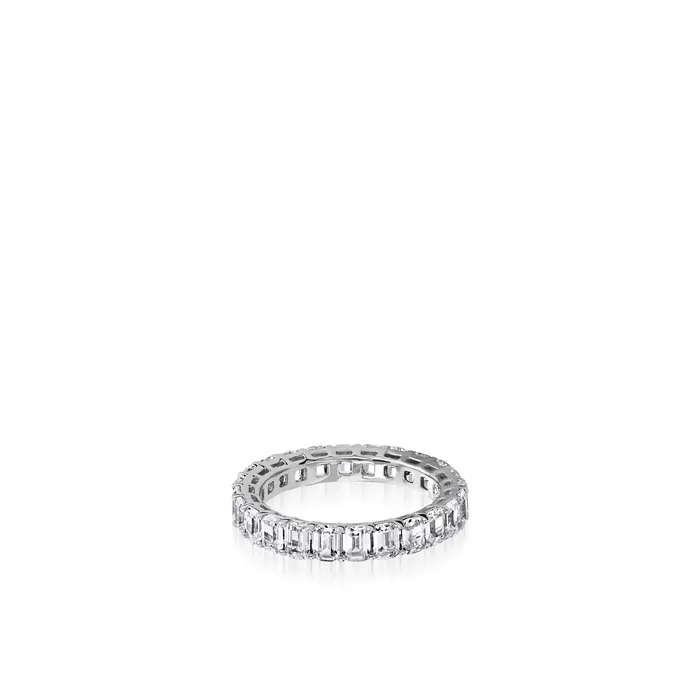 John Atencio Rings 35Carat EmeraldCut Natural Diamond Eternity Band