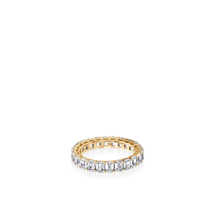 John Atencio Rings 35Carat EmeraldCut Natural Diamond Eternity Band