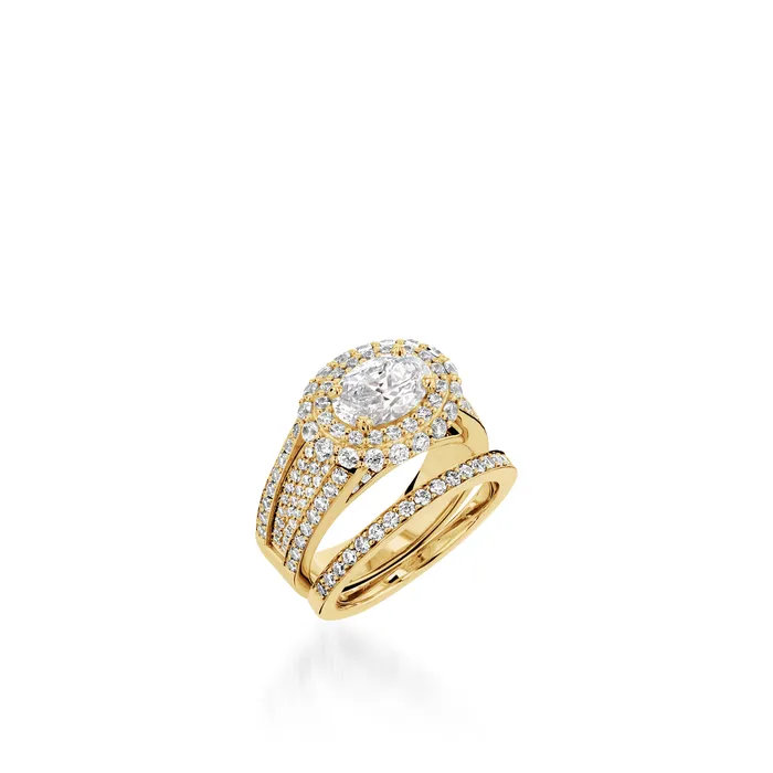 John Atencio Rings Lavish Yellow Gold Engagement Ring