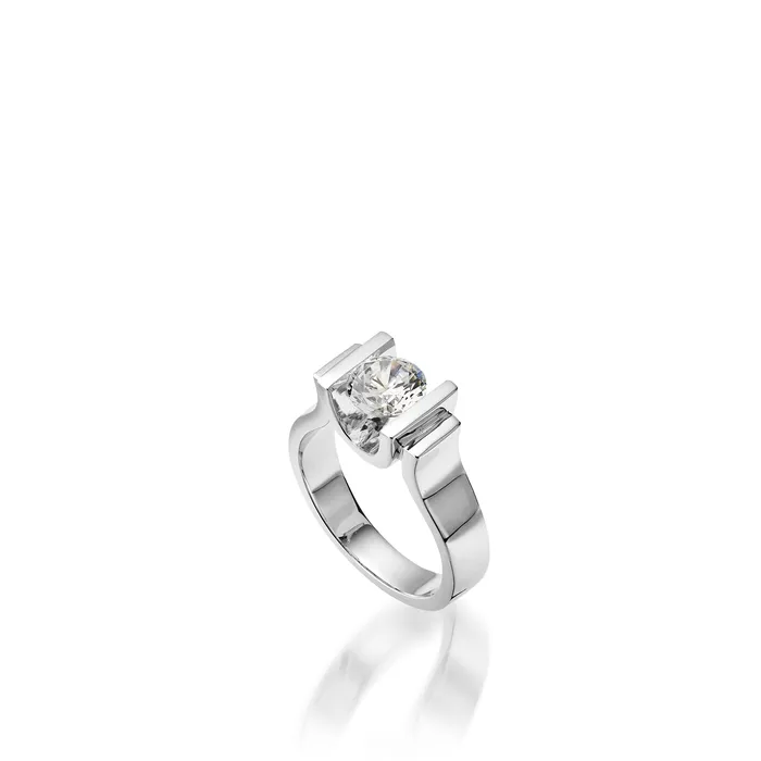 John Atencio Rings Unity White Gold Engagement Ring