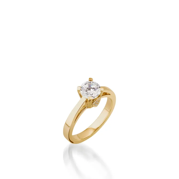 John Atencio Tribute Yellow Gold Engagement Ring Rings