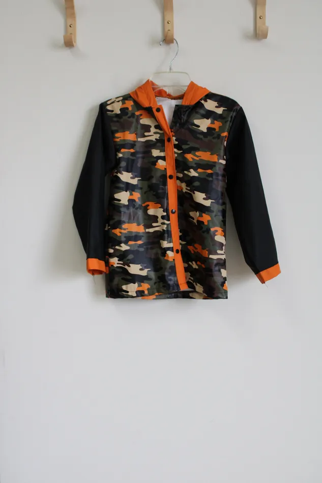 Jubilee Thrift Earrings Green Orange Camo Raincoat 10