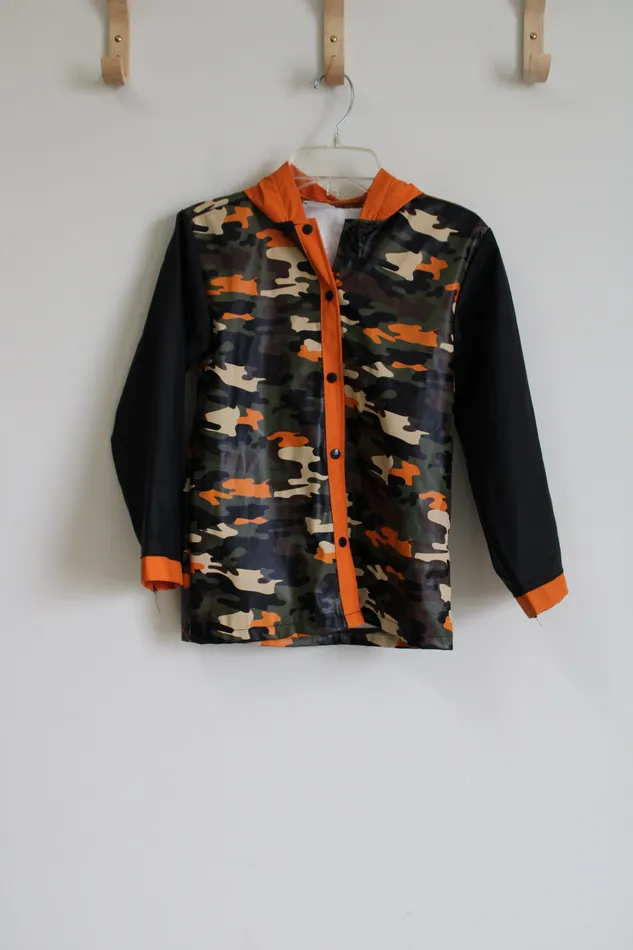 Jubilee Thrift Earrings Green Orange Camo Raincoat 10