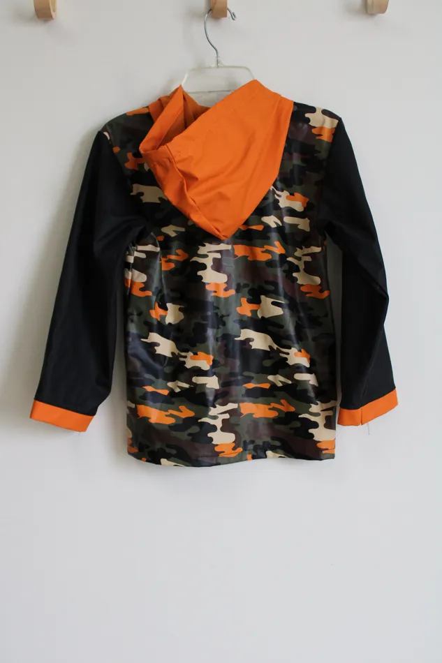 Jubilee Thrift Earrings Green Orange Camo Raincoat 10