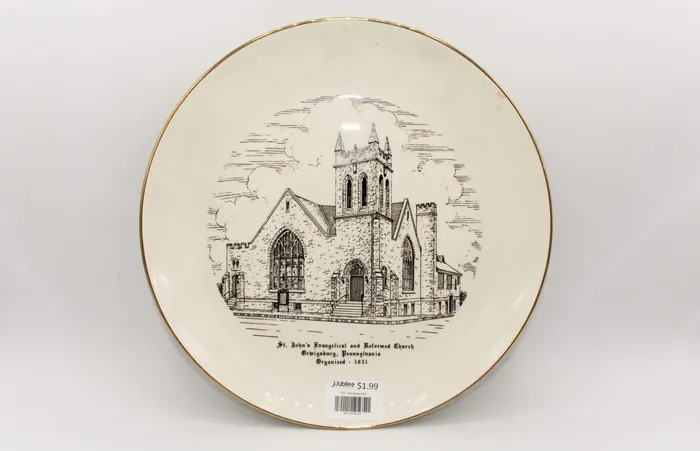 Jubilee Thrift Earrings St Johns Evangelical Church Orwigsburg PA Dish