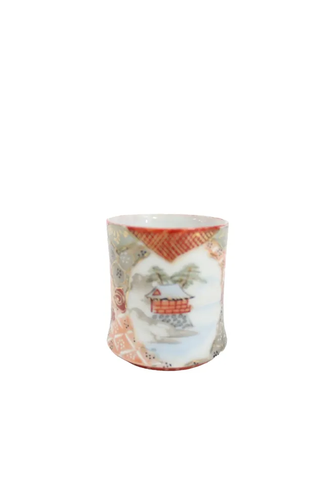 Jubilee Thrift Earrings Vintage Japanese Mini Painted Cup
