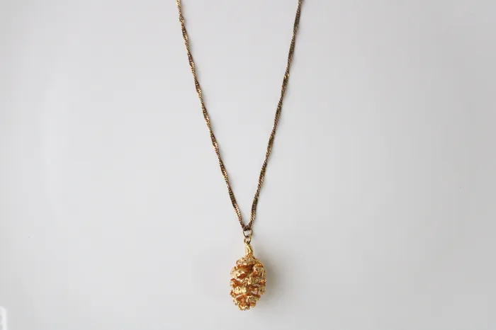 Jubilee Thrift Necklaces Pinecone Gold Pendant Necklace