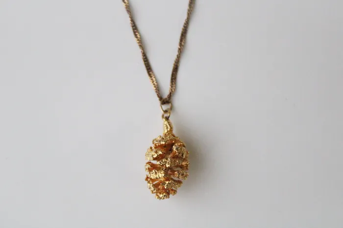 Jubilee Thrift Necklaces Pinecone Gold Pendant Necklace