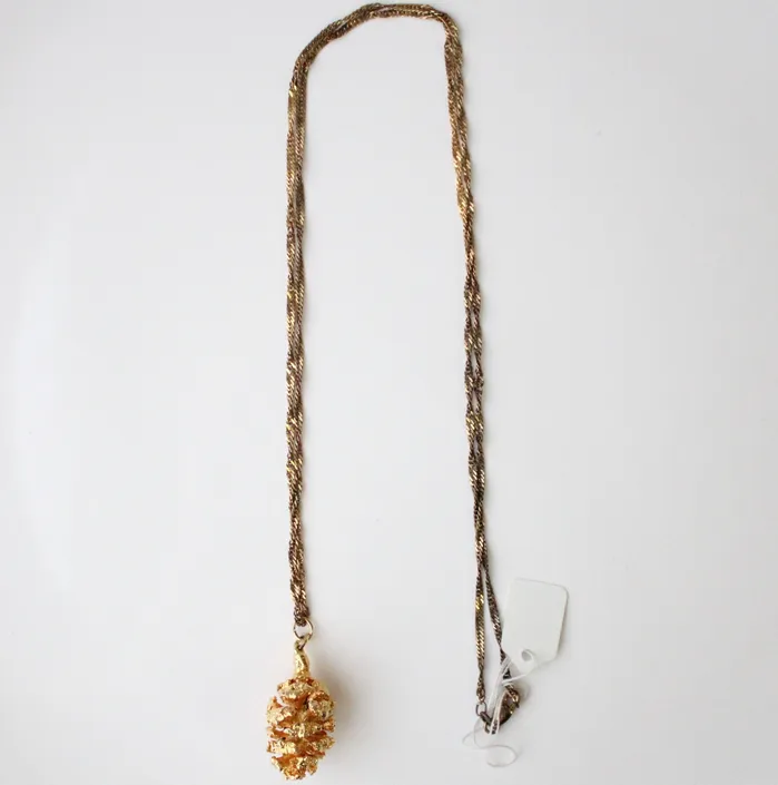 Jubilee Thrift Necklaces Pinecone Gold Pendant Necklace
