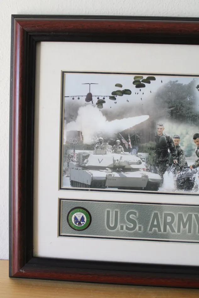 Jubilee Thrift Necklaces United States Postal Service US ARMY Commemorative 1st Day Issue Stamp Pin Wall Hanging 12X14