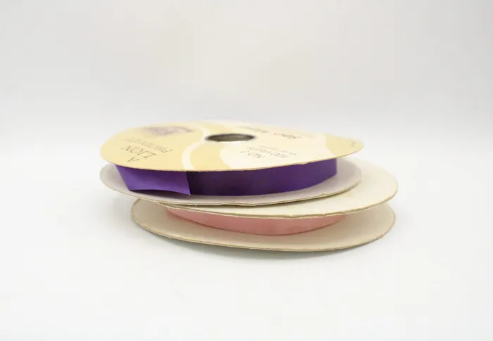 Jubilee Thrift Pink Purple Ribbon Spools Earrings