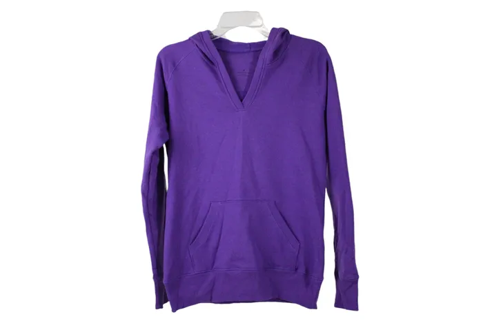 Jubilee Thrift Purple VNeck Hoodie M Earrings
