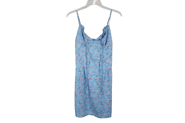 Jubilee Thrift Rings Blue Floral Dress S
