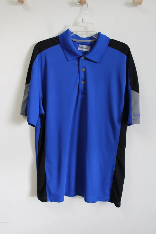 Jubilee Thrift Rings Performance Cobalt Blue Polo Shirt XL
