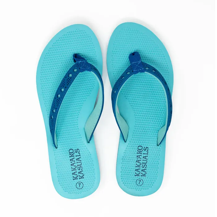 Kakaako Kasuals Womens Emily Slipper Blue KAKAAKOKASUALS Rings