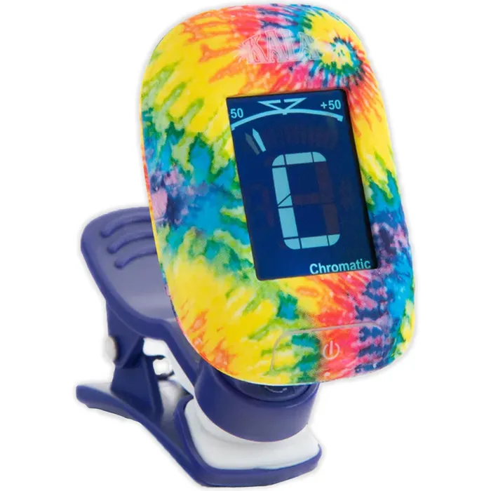 Kala Klipz Tie Dye Clip On Guitar and Ukulele Tuner KALABRAND Necklaces