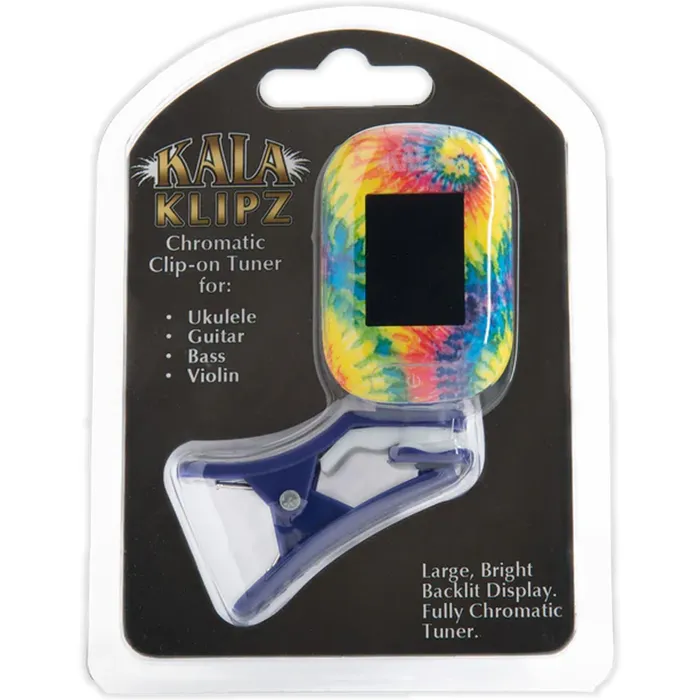 Kala Klipz Tie Dye Clip On Guitar and Ukulele Tuner KALABRAND Necklaces
