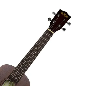 KALABRAND Earrings Kala Concert Satin Mahogany Ukulele Bundle