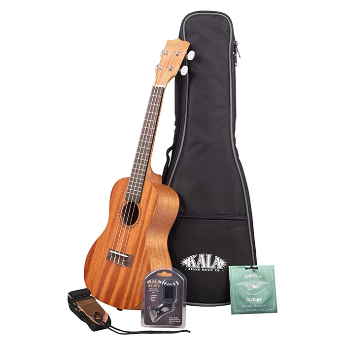 KALABRAND Earrings Kala Mahogany Tenor Ukulele Bundle