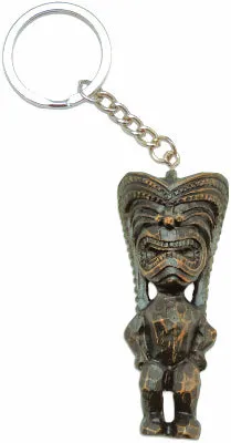KCCOMPANY Necklaces Ancient Hawaiian Tiki Of Luck KeychainFob