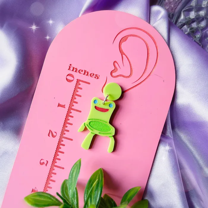 KGF Jewelry Earrings Froggy Chair SINGLE Mix and Match Acrylic Earrings Keychains Pins Magnets KGF Jewelry Earrings Froggy Chair SINGLE Mix and Match Acrylic Earrings Keychains Pins Magnets