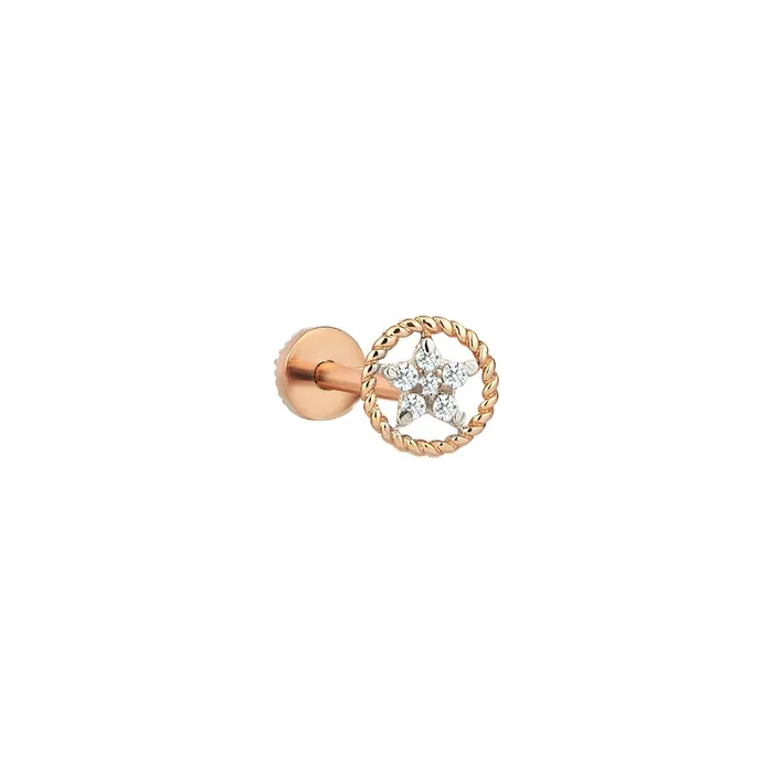 Kismet by Milka Earrings Framed Star Piercing